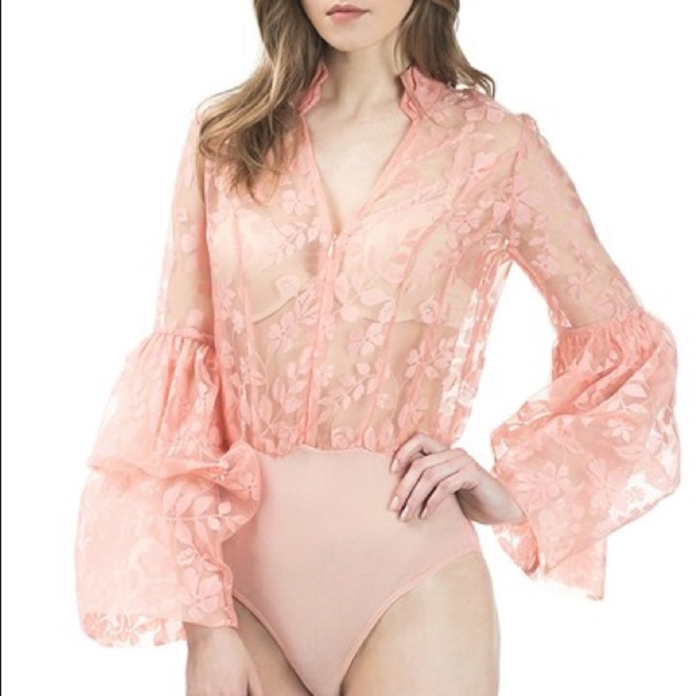 Printed Lace Bodysuit